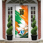 Personalized Ivory Coast Football Door Cover Elephant Football Splatter Art