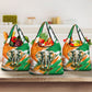 Personalized Ivory Coast Football Grocery Bag Elephant Football Splatter Art