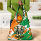 Personalized Ivory Coast Football Grocery Bag Elephant Football Splatter Art