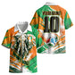 Personalized Ivory Coast Football Kid Hawaiian Shirt Elephant Football Splatter Art