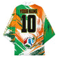 Personalized Ivory Coast Football Kimono Elephant Football Splatter Art