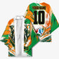 Personalized Ivory Coast Football Kimono Elephant Football Splatter Art
