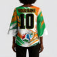 Personalized Ivory Coast Football Kimono Sleeve Blouse Elephant Football Splatter Art