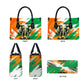 Personalized Ivory Coast Football Leather Bag Elephant Football Splatter Art