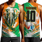 Personalized Ivory Coast Football Men Tank Top Elephant Football Splatter Art