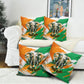 Personalized Ivory Coast Football Pillow Cover Elephant Football Splatter Art