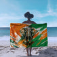Personalized Ivory Coast Football Sarong Elephant Football Splatter Art