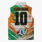 Personalized Ivory Coast Football Sleeveless Puffer Jacket Elephant Football Splatter Art