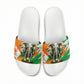 Personalized Ivory Coast Football Slide Sandals Elephant Football Splatter Art