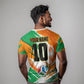 Personalized Ivory Coast Football T shirt Elephant Football Splatter Art