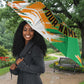 Personalized Ivory Coast Football Umbrella Elephant Football Splatter Art