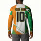 Personalized Ivory Coast Football Button Sweatshirt African Elephant Trophy