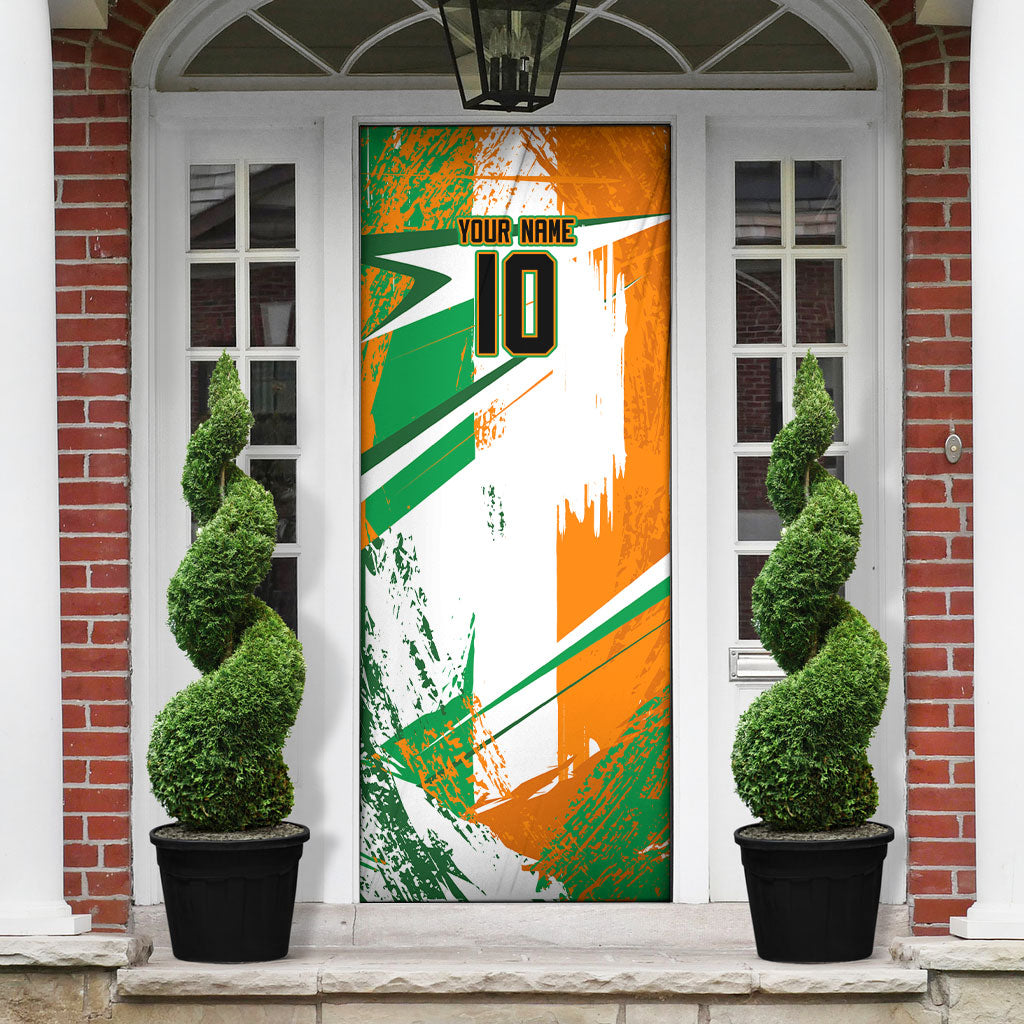 Personalized Ivory Coast Football Door Cover African Elephant Trophy