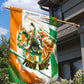 Personalized Ivory Coast Football Garden Flag African Elephant Trophy