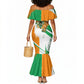 Personalized Ivory Coast Football Mermaid Dress African Elephant Trophy