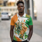 Personalized Ivory Coast Football Polo Shirt African Elephant Trophy