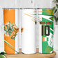 Personalized Ivory Coast Football Skinny Tumbler African Elephant Trophy