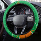 Ivory Coast Football Steering Wheel Cover African Elephant Trophy
