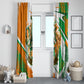 Personalized Ivory Coast Football Window Curtain African Elephant Trophy