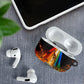 South Africa Safari UFO AirPods Case African Wildlife Sci-Fi Galaxy Space And Mandela