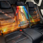 South Africa Safari UFO Back Car Seat Cover African Wildlife Sci-Fi Galaxy Space And Mandela
