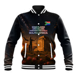 South Africa Safari UFO Baseball Jacket African Wildlife Sci-Fi Galaxy Space And Mandela