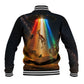 South Africa Safari UFO Baseball Jacket African Wildlife Sci-Fi Galaxy Space And Mandela