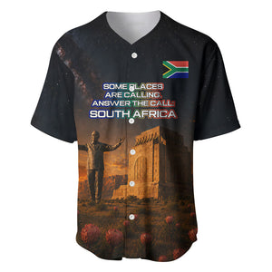 South Africa Safari UFO Baseball Jersey African Wildlife Sci-Fi Galaxy Space And Mandela