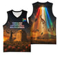 South Africa Safari UFO Basketball Jersey African Wildlife Sci-Fi Galaxy Space And Mandela