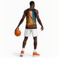 South Africa Safari UFO Basketball Jersey African Wildlife Sci-Fi Galaxy Space And Mandela