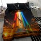 South Africa Safari UFO Bedding Set African Wildlife Sci-Fi Galaxy Space And Mandela
