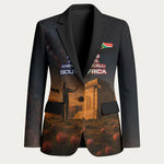 South Africa Safari UFO Blazer African Wildlife Sci-Fi Galaxy Space And Mandela