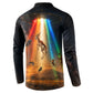 South Africa Safari UFO Button Sweatshirt African Wildlife Sci-Fi Galaxy Space And Mandela