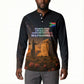 South Africa Safari UFO Button Sweatshirt African Wildlife Sci-Fi Galaxy Space And Mandela