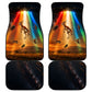 South Africa Safari UFO Car Mats African Wildlife Sci-Fi Galaxy Space And Mandela