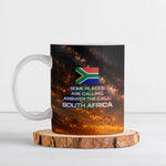 South Africa Safari UFO Ceramic Mug African Wildlife Sci-Fi Galaxy Space And Mandela