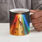 South Africa Safari UFO Ceramic Mug African Wildlife Sci-Fi Galaxy Space And Mandela