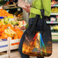 South Africa Safari UFO Grocery Bag African Wildlife Sci-Fi Galaxy Space And Mandela