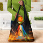 South Africa Safari UFO Grocery Bag African Wildlife Sci-Fi Galaxy Space And Mandela