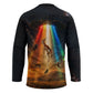South Africa Safari UFO Hockey Jersey African Wildlife Sci-Fi Galaxy Space And Mandela