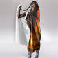 South Africa Safari UFO Hooded Blanket African Wildlife Sci-Fi Galaxy Space And Mandela