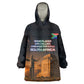 South Africa Safari UFO Kid Wearable Blanket Hoodie African Wildlife Sci-Fi Galaxy Space And Mandela