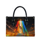 South Africa Safari UFO Leather Bag African Wildlife Sci-Fi Galaxy Space And Mandela