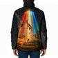 South Africa Safari UFO Padded Jacket African Wildlife Sci-Fi Galaxy Space And Mandela