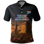 South Africa Safari UFO Polo Shirt African Wildlife Sci-Fi Galaxy Space And Mandela