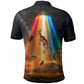 South Africa Safari UFO Polo Shirt African Wildlife Sci-Fi Galaxy Space And Mandela