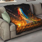 South Africa Safari UFO Quilt African Wildlife Sci-Fi Galaxy Space And Mandela