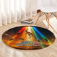 South Africa Safari UFO Round Carpet African Wildlife Sci-Fi Galaxy Space And Mandela