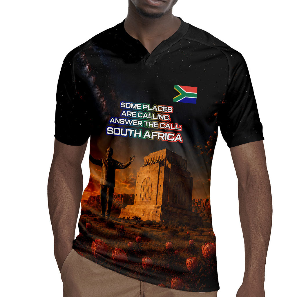 South Africa Safari UFO Rugby Jersey African Wildlife Sci-Fi Galaxy Space And Mandela
