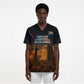 South Africa Safari UFO Scrub Top African Wildlife Sci-Fi Galaxy Space And Mandela